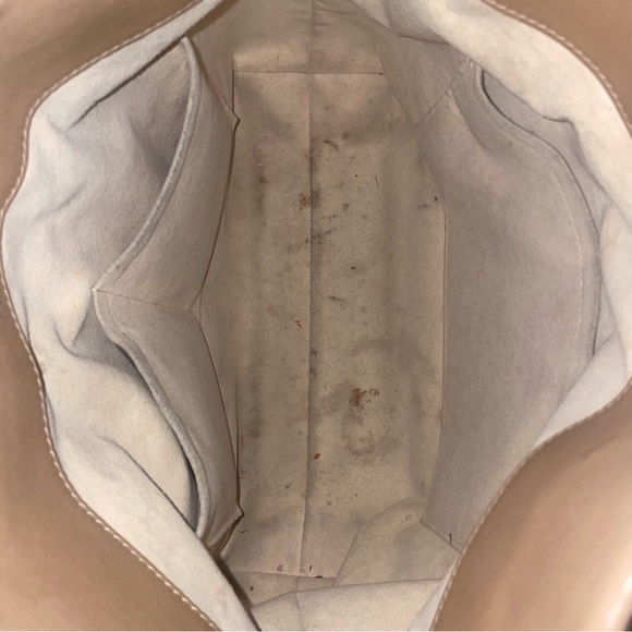 Authentic Louis Vuitton Monogram Tuileries Besace Sesame Peach Creme - Picture 14 of 15